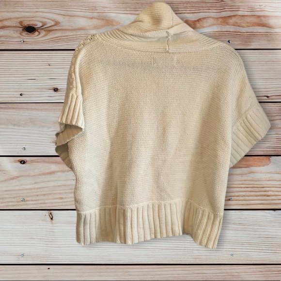 Short sleeve cowl neck cream sweater by sonoma size XL - Picture 2 of 6